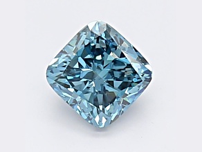 0.98ct Deep Blue Cushion Lab-Grown Diamond SI2 Clarity IGI Certified