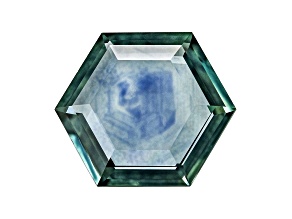 Montana Sapphire Loose Gemstone 6.9mm Hexagon Portrait Cut 0.67ct