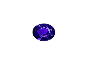 Purple Sapphire Loose Gemstone Unheated 9.8x7.6mm Oval 3.06ct