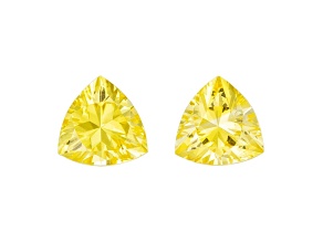 Yellow Sapphire 4mm Trillion Matched Pair 0.52ctw