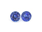 Sapphire 6.5mm Round Matched Pair 2.66ctw