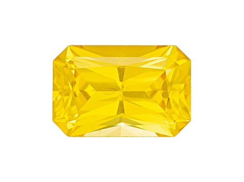 Yellow Sapphire Loose Gemstone 6.1x4mm Radiant Cut 0.67ct