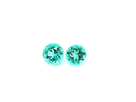 Emerald 5mm Round Matched Pair 0.85ctw