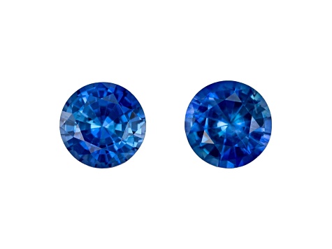 Sapphire 4mm Round Matched Pair 0.72ctw