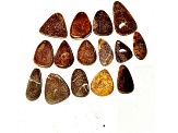 Australian Boulder Opal Free-Form Cabochon Set of 15 116ctw