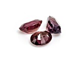 Pink Sapphire 5x4mm Oval Set of 3 1.40ctw