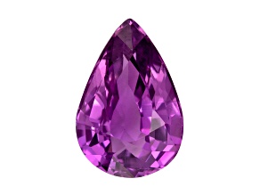 Purple Sapphire Loose Gemstone Unheated 7.3x4.9mm Pear Shape 1.01ct