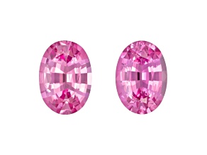 Pink Sapphire Unheated 6.4x4.5mm Oval Matched Pair 1.38ctw