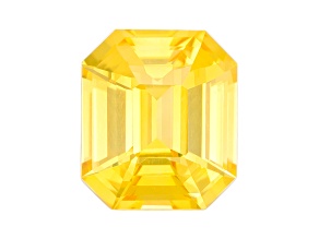 Yellow Sapphire 7.2x6.2mm Emerald Cut 1.61ct