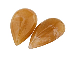 Tennessee Paint Rock Agate 28.0x14.5mm Tear Drop Cabochon Set of 2 32.45ctw