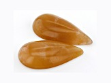 Tennessee Paint Rock Agate 28.0x14.5mm Tear Drop Cabochon Set of 2 32.45ctw