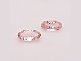 Morganite 12x6mm Oval Matched Pair 3.52ctw