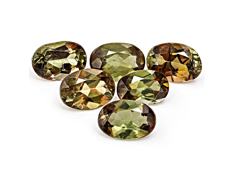 Andalusite 6.5x4.5mm Oval Set of 6 3.00ctw