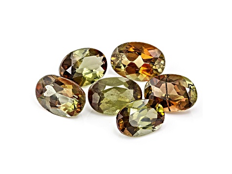 Andalusite 6.5x4.5mm Oval Set of 6 3.00ctw