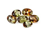 Andalusite 6.5x4.5mm Oval Set of 6 3.00ctw