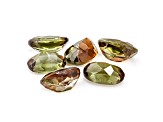 Andalusite 6.5x4.5mm Oval Set of 6 3.00ctw