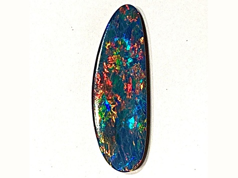 Opal on Ironstone 30x10mm Free-Form Doublet 9.04ct