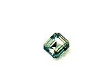 Light Teal Sapphire 4.7x4.2mm Emerald Cut 0.70ct