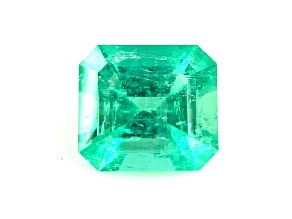 Colombian Emerald 10.4x9.5mm Emerald Cut 3.73ct