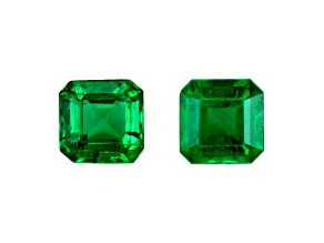 Emerald 4mm Emerald Cut Matched Pair 0.60ctw