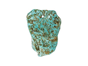 Picture of Sonoran Turquoise 43.5x29.5mm Pre-Drilled Tumbled Nugget Focal Bead