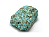 Sonoran Turquoise 43.5x29.5mm Pre-Drilled Tumbled Nugget Focal Bead