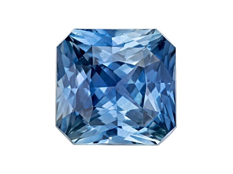 Sapphire Loose Gemstone Unheated 6.38x6.17mm Radiant Cut 1.53ct