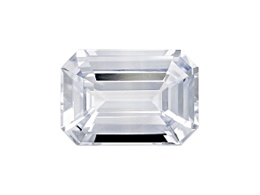 White Sapphire Unheated 7.82x5.45mm Emerald Cut 1.55ct