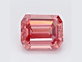 1.25ct Vivid Pink Emerald Cut Lab-Grown Diamond SI1 Clarity IGI Certified