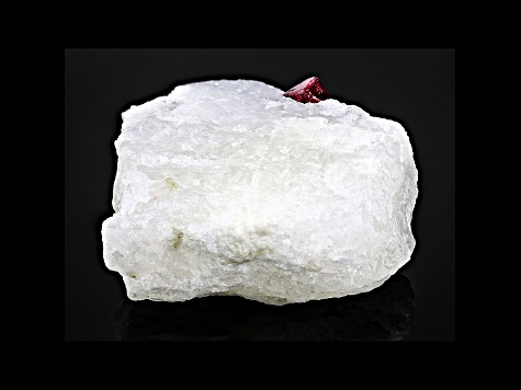 Red Spinel Crystal in Calcite Free-Form Size and Shape Vary