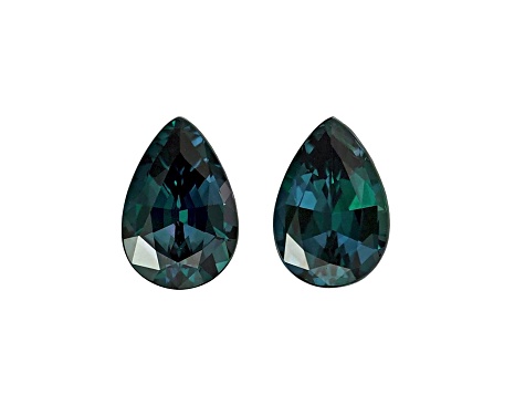 Alexandrite 8.2x5.6mm Pear Shape Matched Pair 2.43ctw