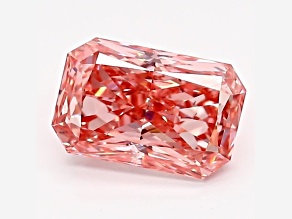 1.08ct Intense Pink Radiant Cut Lab-Grown Diamond SI1 Clarity IGI Certified