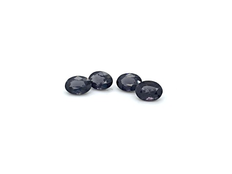 Grey Spinel 8x6mm Oval Set of 4 5.00ctw