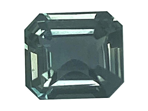 Green Sapphire Loose Gemstone 6x5.3mm Emerald Cut 1.02ct