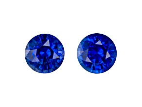 Sapphire 5.9mm Round Matched Pair 2.17ctw