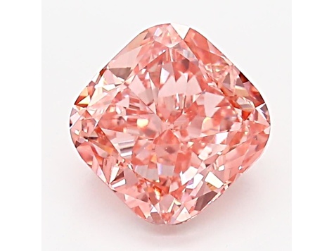 1.47ct Intense Pink Cushion Lab-Grown Diamond VS1 Clarity IGI Certified
