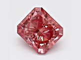 1.18ct Vivid Pink Radiant Cut Lab-Grown Diamond SI1 Clarity IGI Certified