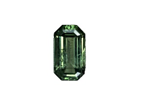 Green Montana Sapphire Unheated 12.5x7.1mm Emerald Cut 4.58ct