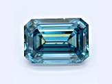1.83ct Dark Blue Emerald Cut Lab-Grown Diamond SI1 Clarity IGI Certified
