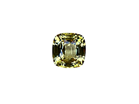 Yellow Sapphire Loose Gemstone 9.7x9.2mm Cushion 5.00ct