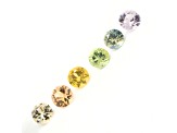 Multi-Color Sapphire 4mm Round Color Suite 2.19ctw