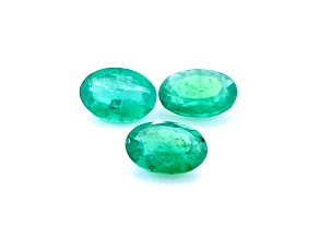 Ethiopian Emerald 7x5mm Oval Set of 3 2.00ctw