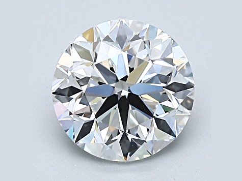 2ct Natural White Diamond Round, F Color, VVS2 Clarity, GIA Certified