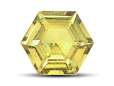 Yellow Sapphire Unheated 7.25x6.40mm Hexagon 1.35ct