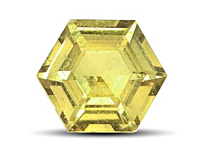 Yellow Sapphire Unheated 7.25x6.40mm Hexagon 1.35ct