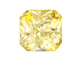 Yellow Sapphire Loose Gemstone Unheated 6.3mm Radiant Cut 1.57ct