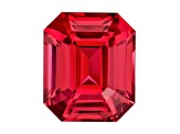 Red Spinel 6.6x5.5mm Emerald Cut 1.23ct
