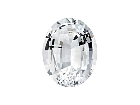 White Sapphire 7x5mm Oval 1.10ct