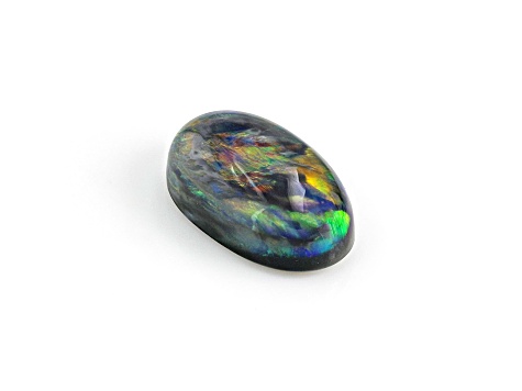 Australian Black Opal 8.0x4.5mm Oval Cabochon 0.77ct