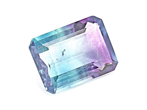 Bi-Color Fluorite Emerald Cut 15.50ct